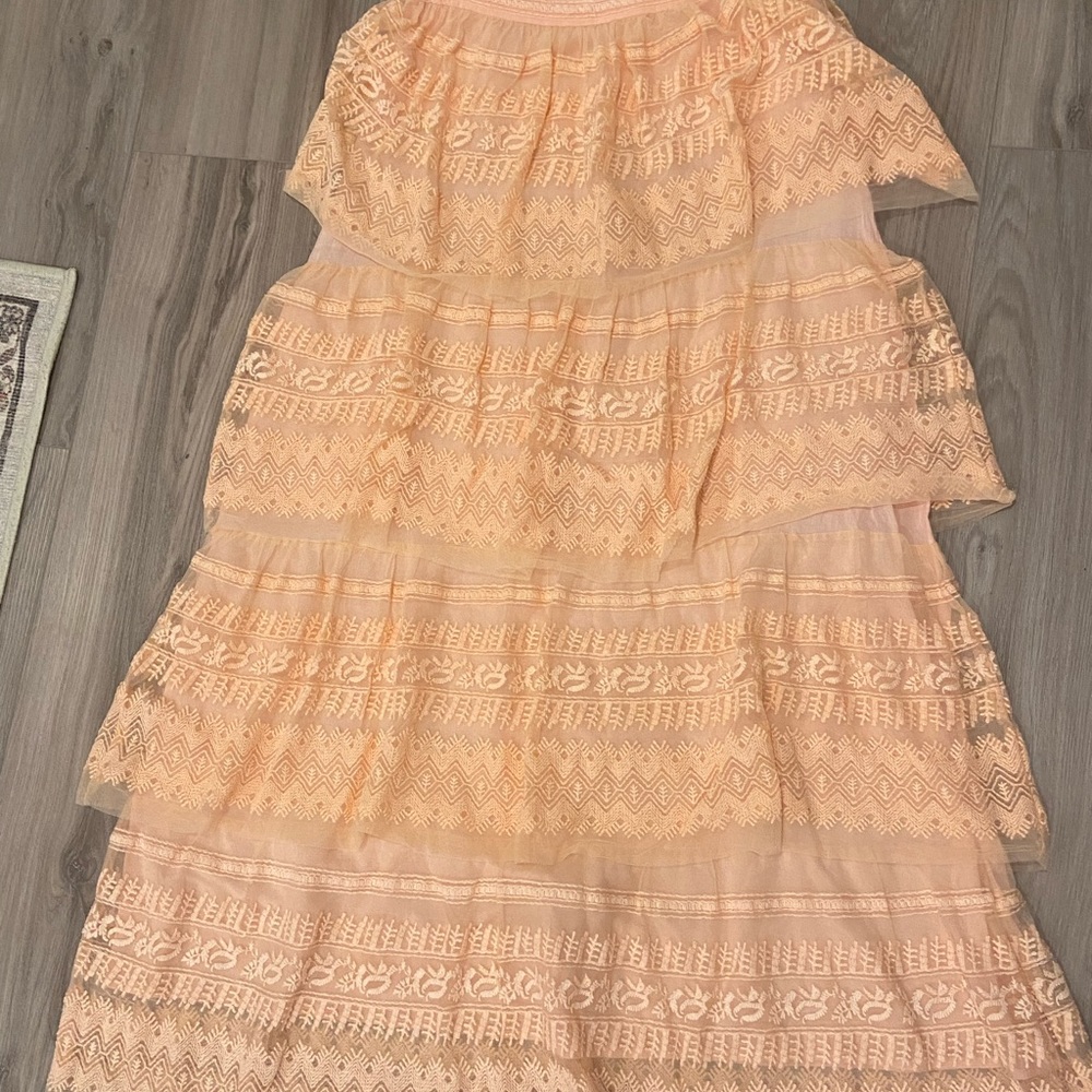 LSF tiered lace skirt